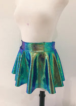 Mermaid Skirt, Irridesent Skirt, Unicorn Skirt, hologram Skirt, velvet elastic skirt