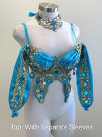 Princess Jasmine inspired Bra, Rave Bra, EDC, Music festival, Cosplay, Halloween costumes