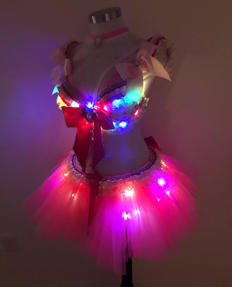 Sailor Chibi Moon Inspired outfit set, Rave wear, EDC, Music