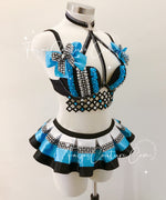 Alice in wonderland inspired outfit set, Rave wear, EDC, Music festival, Cosplay, Halloween costumes