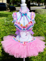 Candy-Land inspired outfit set, Rave wear, EDC, Music festival, Cosplay, Halloween costumes