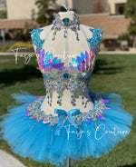 Iridescent Unicorn outfit set, Rave wear, EDC, Music festival, Cosplay, Halloween costumes