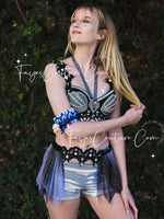 Galaxy Mermaid inspired outfits set, Rave wear, EDC, Music festival, Cosplay, Halloween costumes