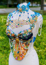 Mermaid Queen Inspired outfit Set, Rave wear, EDC, Music festival, Cosplay, Halloween costumes