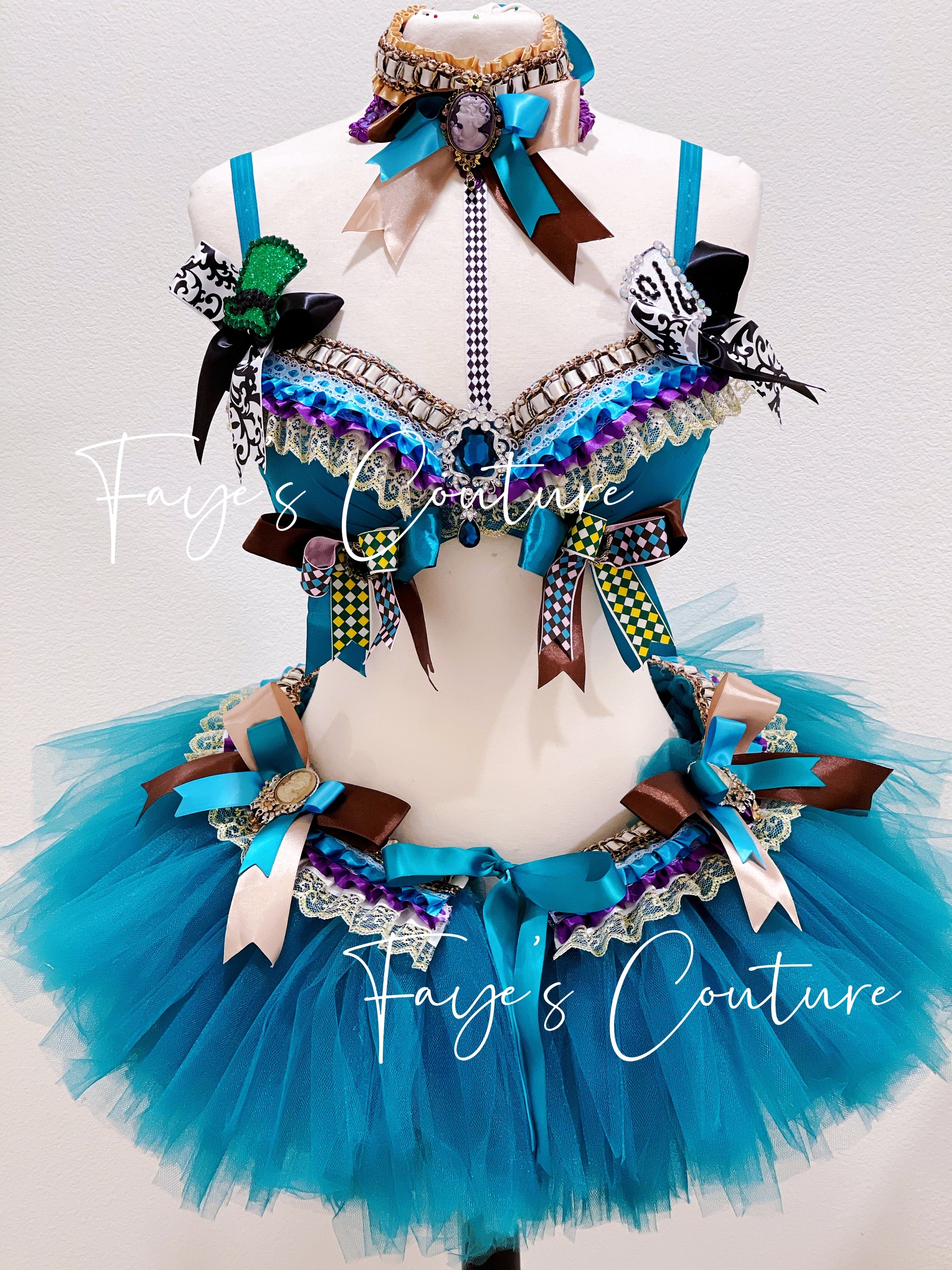 Mad Hatter from Alice in wonderland inspired outfits set, Rave wear, E –  Fayes Couture