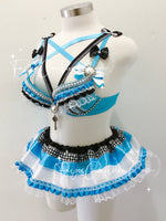 Alice in wonderland inspired outfit set, Rave wear, EDC, Music festival, Cosplay, Halloween costumes