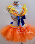 Sailor Venus Inspired outfit set, Rave wear, EDC, Music festival, Cosplay, Halloween costumes