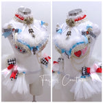 White Rabbit from Alice in wonderland inspired outfit set, Rave wear, EDC, Music festival, Cosplay, Halloween costumes