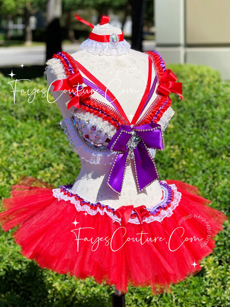 Sailor Mars Inspired outfit set Rave wear EDC Music festival