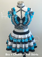 Alice in wonderland inspired outfit set, Rave wear, EDC, Music festival, Cosplay, Halloween costumes