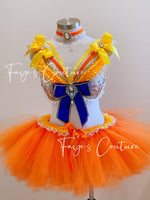 Sailor Venus Inspired outfit set, Rave wear, EDC, Music festival, Cosplay, Halloween costumes