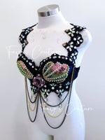 Mermaid Bra, Rave wear, EDC, Music festival, Cosplay, Halloween costumes