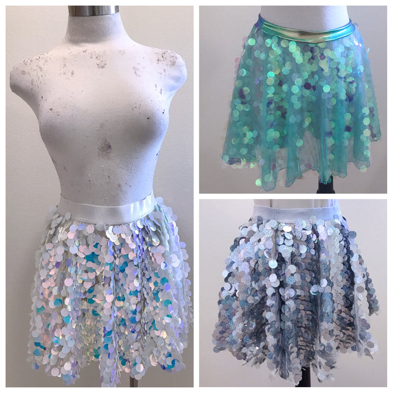 Mermaid Skirt, Iridescent Sequin Skirt, Unicorn Skirt, hologram Skirt