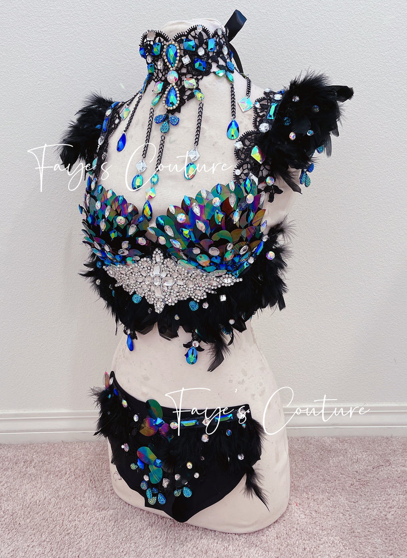 Maleficent From Sleeping Beauty, Disney Princess, Unicorn outfit, Rave wear, EDC, Music festival, Cosplay, Halloween costumes