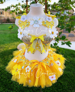 Dasie in yellow and mermaid Inspired outfit set, rave, EDC, Music festival wear, Halloween costumes, Cosplay