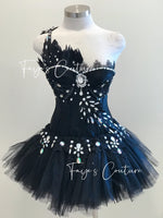 Black Swan Inspired Corset Set, Rave wear, EDC, Music festival, Cosplay, Halloween costumes