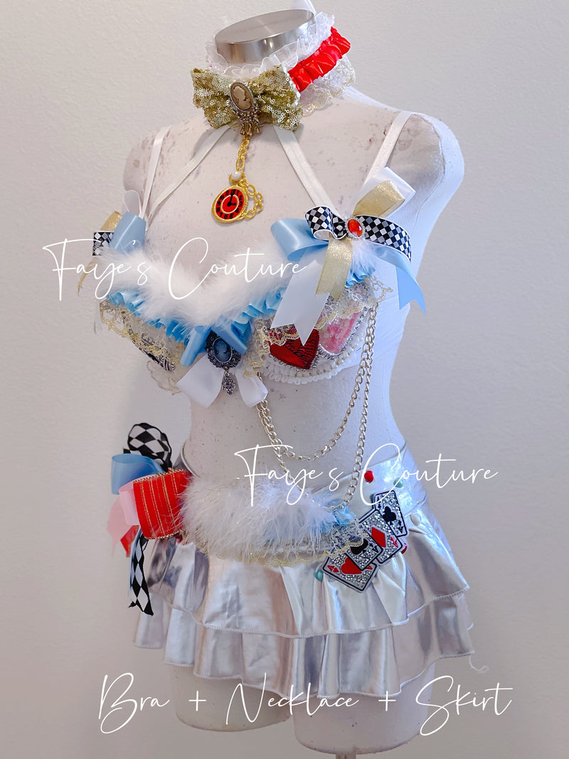 White Rabbit from Alice in wonderland inspired outfits, Rave wear, EDC, Music festival, Cosplay, Halloween costumes