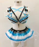 Alice in wonderland inspired outfit set, Rave wear, EDC, Music festival, Cosplay, Halloween costumes