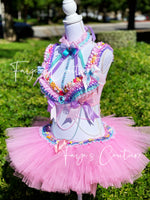 Candy-Land inspired outfit set, Rave wear, EDC, Music festival, Cosplay, Halloween costumes