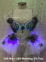 Mermaid in Grey inspired outfits set, Rave wear, EDC, Music festival, Cosplay, Halloween costumes