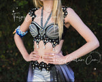 Galaxy Mermaid inspired outfits set, Rave wear, EDC, Music festival, Cosplay, Halloween costumes