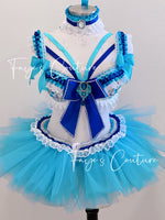 Sailor Mercury Inspired outfit set, Rave wear, EDC, Music festival, Cosplay, Halloween costumes