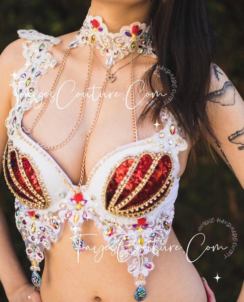 Mermaid Bra, rave, EDC, Music festival wear, Halloween costumes, Cosplay