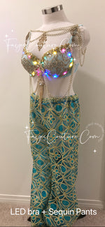 Princess Jasmine inspired outfit, Rave wear, EDC, Music festival, Cosplay, Halloween costumes