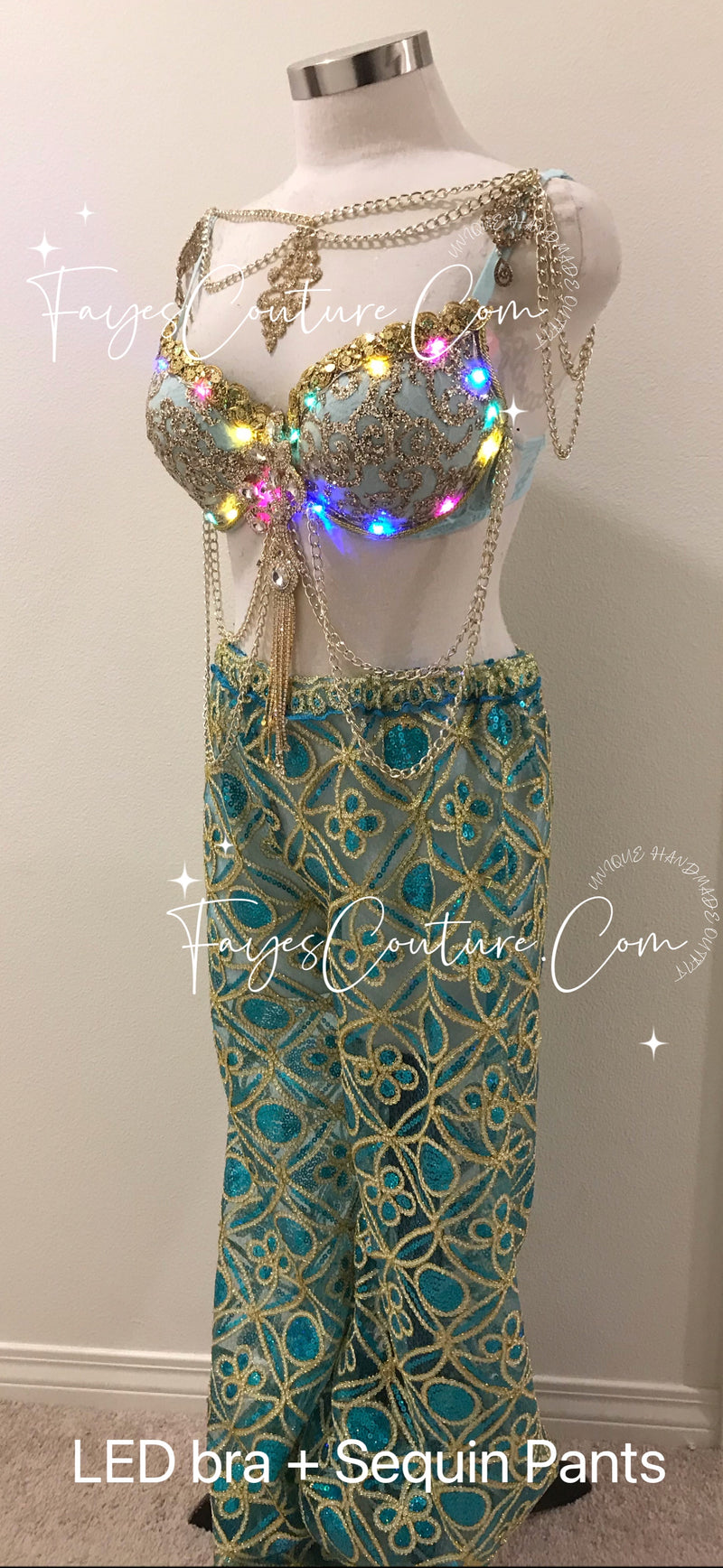 Princess Jasmine inspired outfit, Rave wear, EDC, Music festival, Cosplay, Halloween costumes