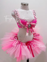 Pink Valentine inspired outfits, Rave wear, EDC, Music festival, Cosplay, Halloween costumes