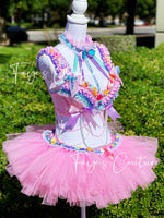 Candy-Land inspired outfit set, Rave wear, EDC, Music festival, Cosplay, Halloween costumes