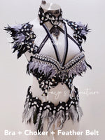 Fallen Angel Inspired outfit set, Rave wear, EDC, Music festival, Cosplay, Halloween costumes