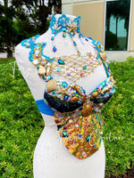 Mermaid Queen inspired Bra, Rave, EDC, Music festival wear, Halloween costumes, Cosplay